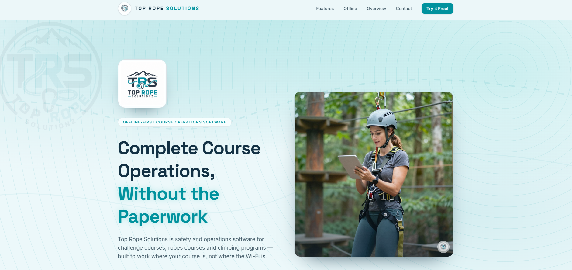 Top Rope Solutionz website screenshot